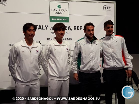 Lorenzo Sonego, Stefano Travaglia, Ji Sung Nam, Min Kyu Song