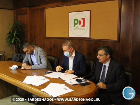 Eugenio Lai, Cesare Moriconi, Gianfranco Ganau, foto Sardegnagol riproduzione riservata