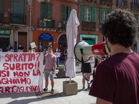 La protesta degli studenti