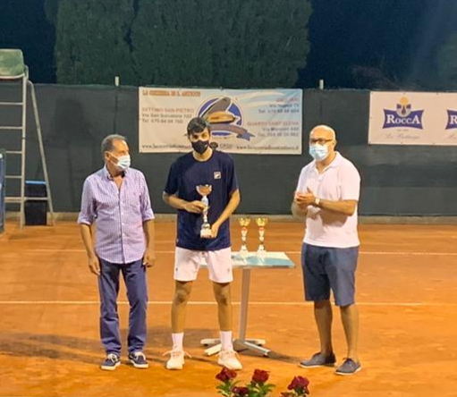 Andrea Calcagno , premiazione tennis