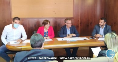 Conferenza stampa, foto Sardegnagol, riproduzione riservata, 2020 Gabriele Frongia