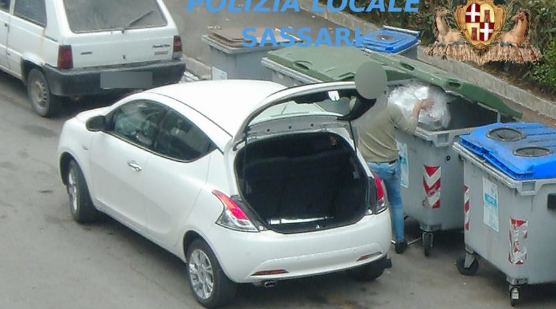 Video trappola, polizia locale Sassari