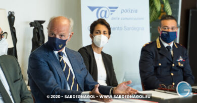 Pierluigi d'Angelo, Monica Pilloni, Francesco Greco, foto Sardegnagol, riproduzione riservata 2020