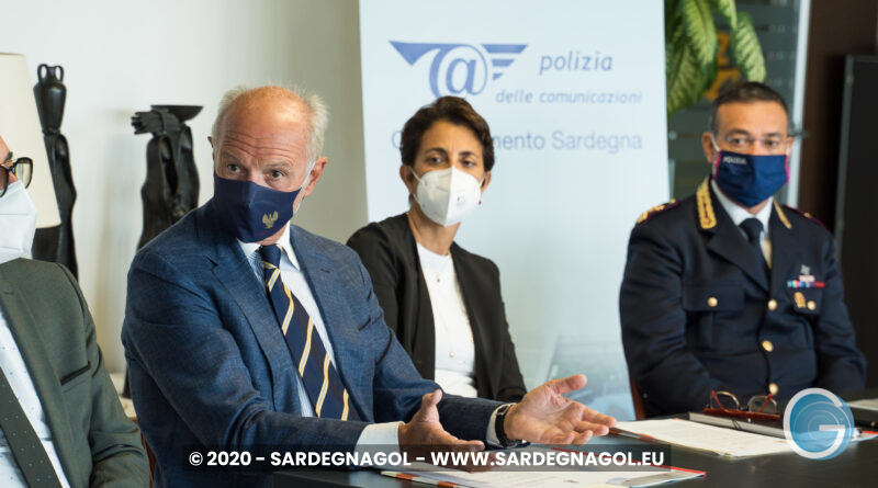 Pierluigi d'Angelo, Monica Pilloni, Francesco Greco, foto Sardegnagol, riproduzione riservata 2020