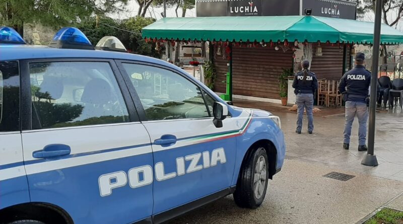 il chiosco sanzionato, polizia