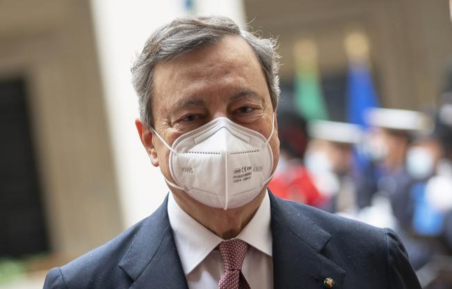 Mario Draghi, foto Governo.it licenza CC-BY-NC-SA 3.0 IT