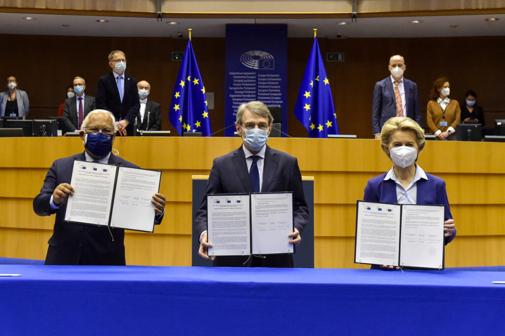 Cerimonia COnferenza sul Futuro dell'Europa, foto Eric Vidal Parlamento Europeo