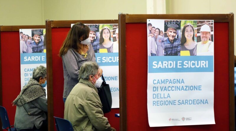 L'hub vaccinazioni alla Fiera della Sardegna