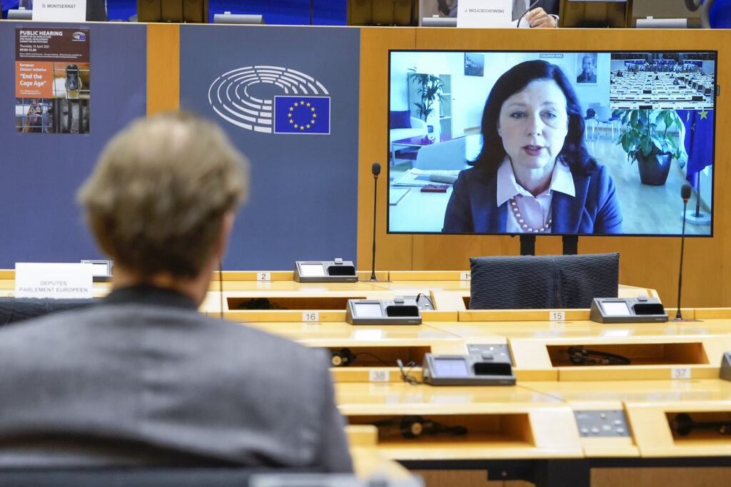 Vera Jourova, foto Copyright European Parlaiment source EP 2021, foto Philippe Buissin