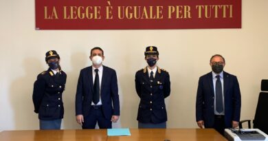 la firma del protocollo, polizia di stato