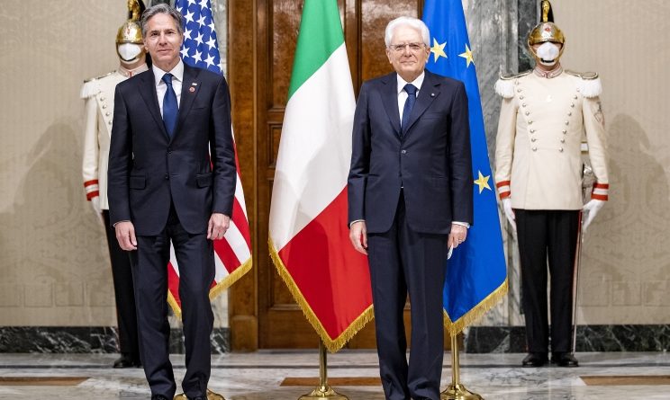 Antony John Blinken, Sergio Mattarella, foto Quirinale.it