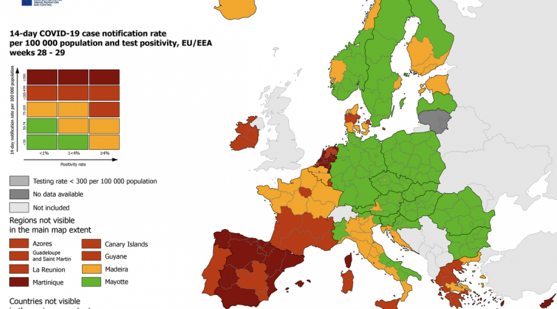 sardegna zona rossa europea, foto ECDC.europa.eu