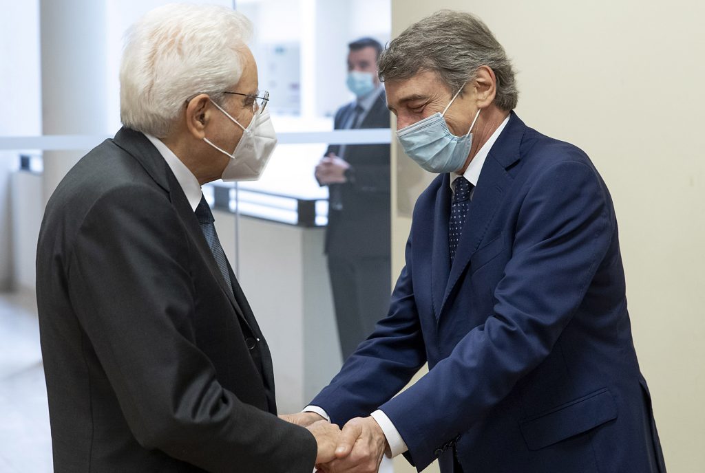 David Sassoli, Sergio Mattarella (Foto di Paolo Giandotti - Ufficio per la Stampa e la Comunicazione della Presidenza della Repubblica)