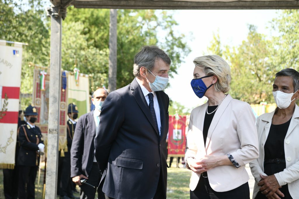 Ursula von der Leyen, David Sassoli, foto Piero Cruciatti European Union, 2021 Copyright. Source: EC - Audiovisual Service