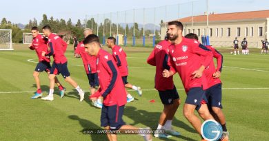 Allenamento Cagliari, foto Sardegnagol riproduzione riservata