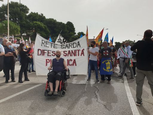 Protesta, foto Dire