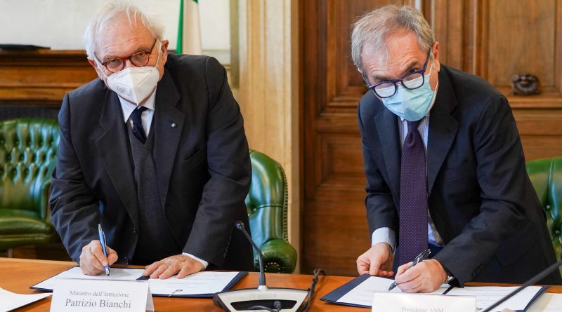 Giuseppe Santalucia, Patrizio Bianchi, foto Ministero dell'Istruzione