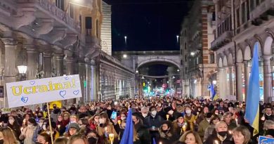 Fiaccolata per l'Ucraina