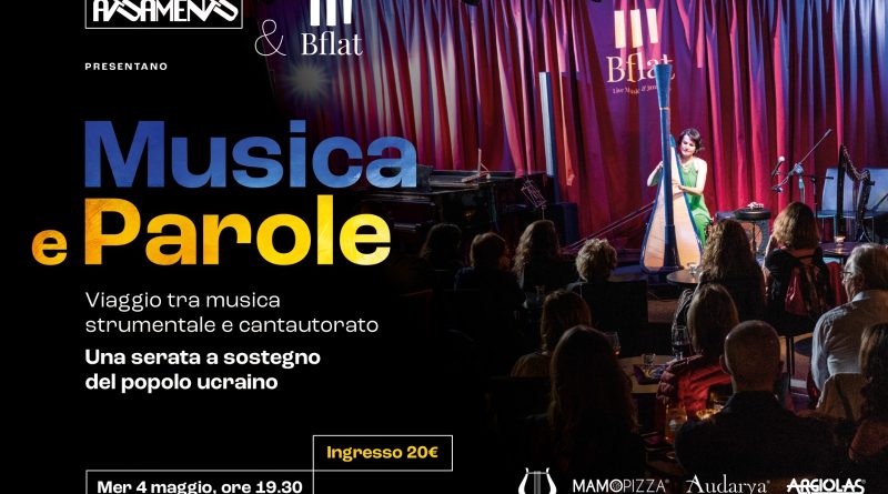 Musica e parole evento per l'Ucraina