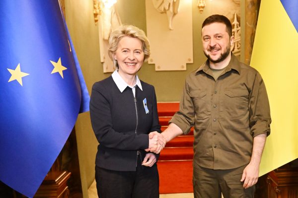 Ursula von der Leyen, Volodymyr Zelensky, foto Christophe Licoppe, European Union, 2022 Copyright Source: EC - Audiovisual Service