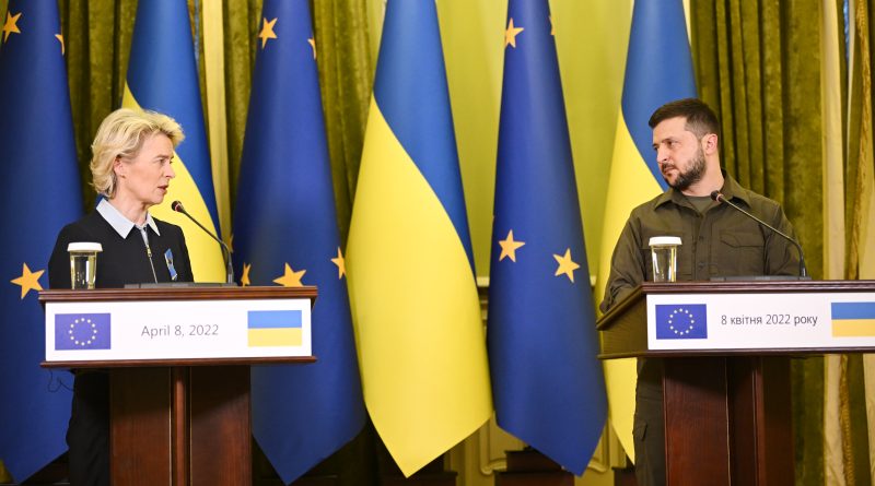 Ursula von der Leyen, Volodymyr Zelensky, foto Christophe Licoppe, European Union, 2022 Copyright Source: EC - Audiovisual Service