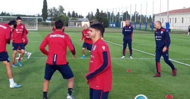 Cagliari Calcio, allenamento, foto Sardegnagol riproduzione riservata