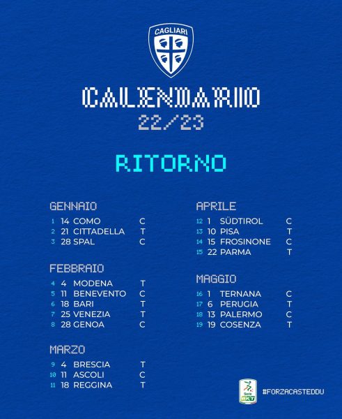 Calendario serie B 22-23