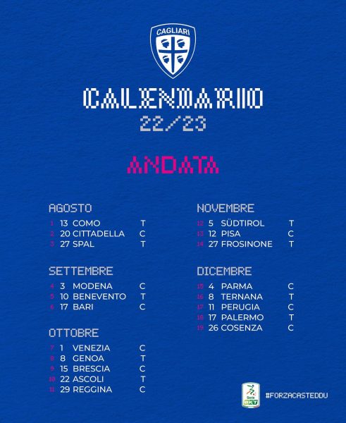 Calendario serie B 22-23