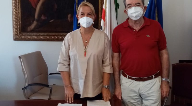 L'assessora Lantini con il direttore Cassitta