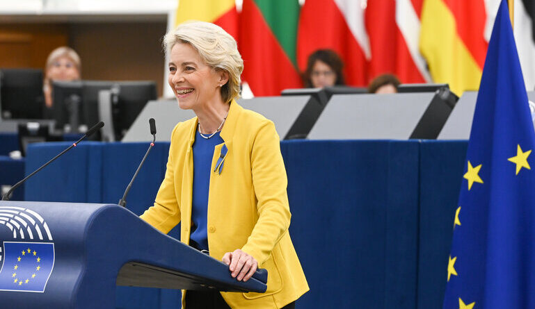 Ursula von der Leyen, foto Geneviève Engel Copyright: © European Union 2022 - Source : EP