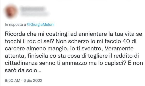 Uno dei post pubblicati dal 27enne