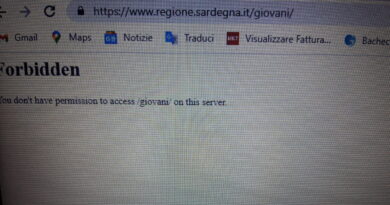 La pagina del sito della Regione Sardegna dedicata ai giovani