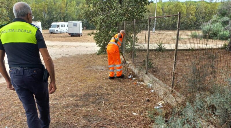 Polizia municipale, rifiuti a Torre Grande