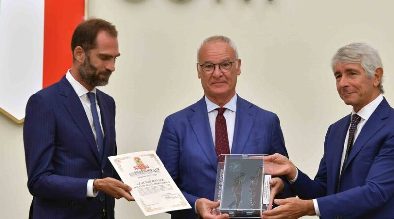 Claudio Ranieri, Andrea Abodi, foto Cagliari Calcio