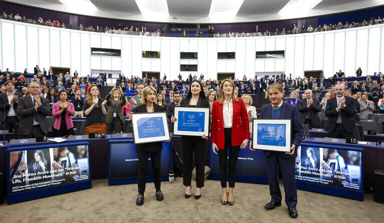 Roberta Metsola, premio Sacharov 2023, Mathieu CUGNOT Copyright: © European Union 2023 - Source : EP