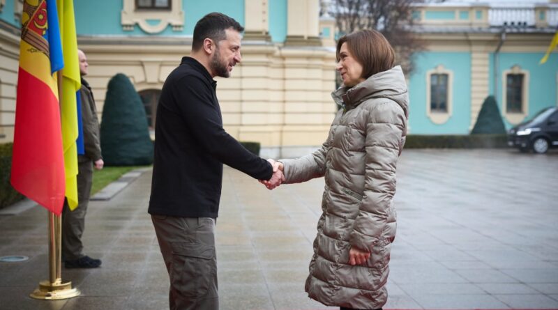 Volodymyr Zelenskyy, Maia Sandu, foto https://www.president.gov.ua/