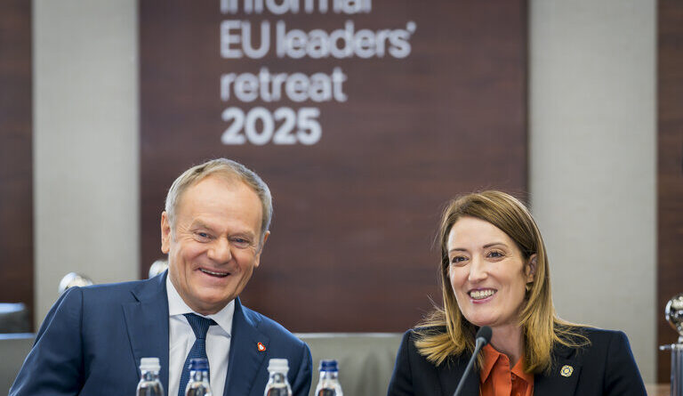 Donald_Tusk_Roberta_Metsola, foto Daina Le Lardic Copyright: © European Union 2025 - Source : EP